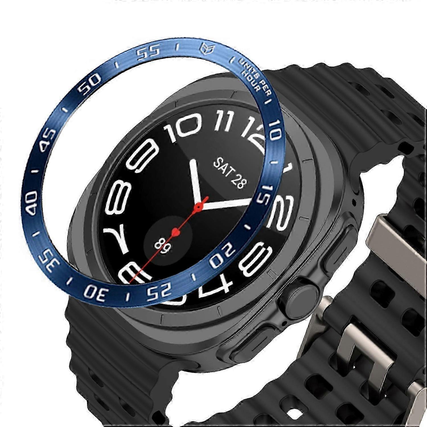Metal Bezel Ring Cover for 47mm Smartwatch - Dial Frame Adhesive Protector