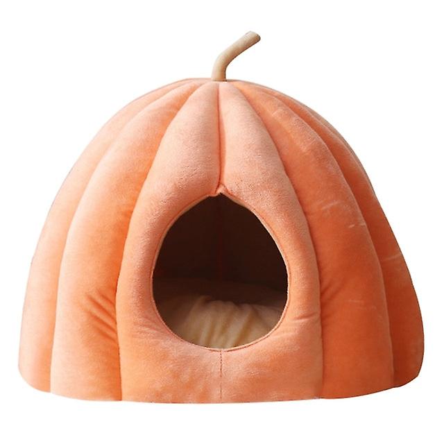 Warm Cave Bed For Indoor Cats Washable Self-warming Beds Calming Fluffy Tent House For Small Dogs Non Slip Bottom