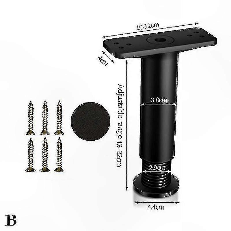 Adjustable Bed Frame Support Rod for Non-Wooden Shelf Units