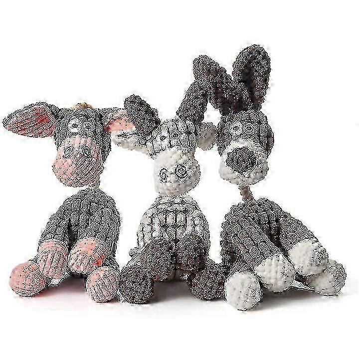 For Aggressive Chewers - Indestructible Squeaky Plush Donkey Dog Toys (10099198943413 pcs)