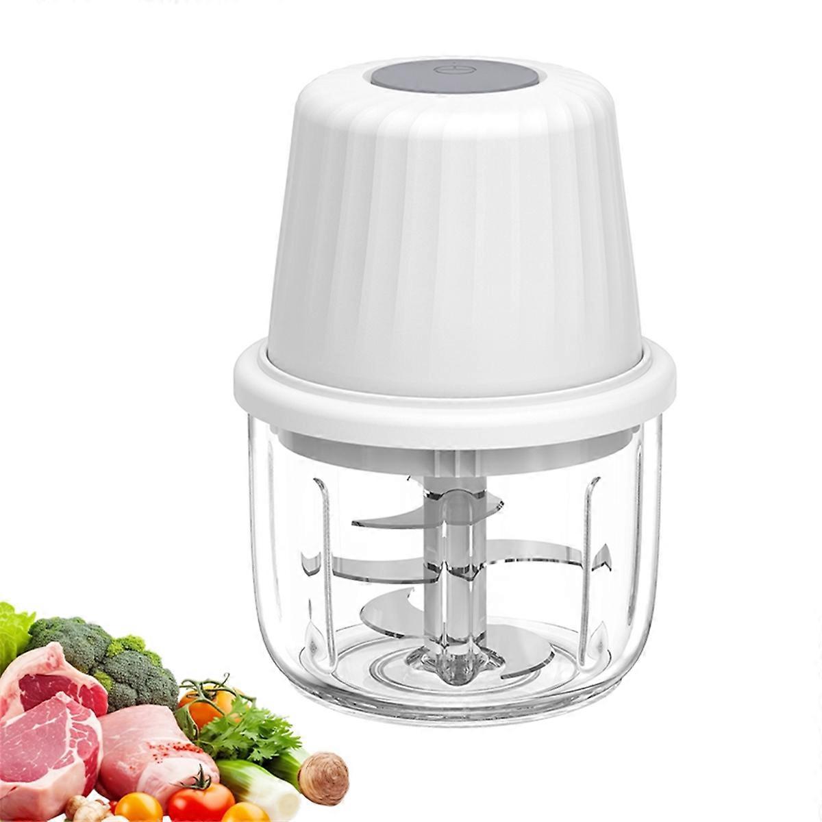 400ml Electric Garlic Masher Mini Chopper Multi Function Meat Grinder Masher Machine Vegetable Blenderr Usb Charging