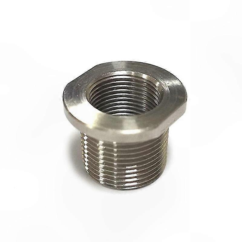 Threaded Adapter for Suppressors and Fuel Filters with 1/2-28 ID to 5/8-24 OD Single Core