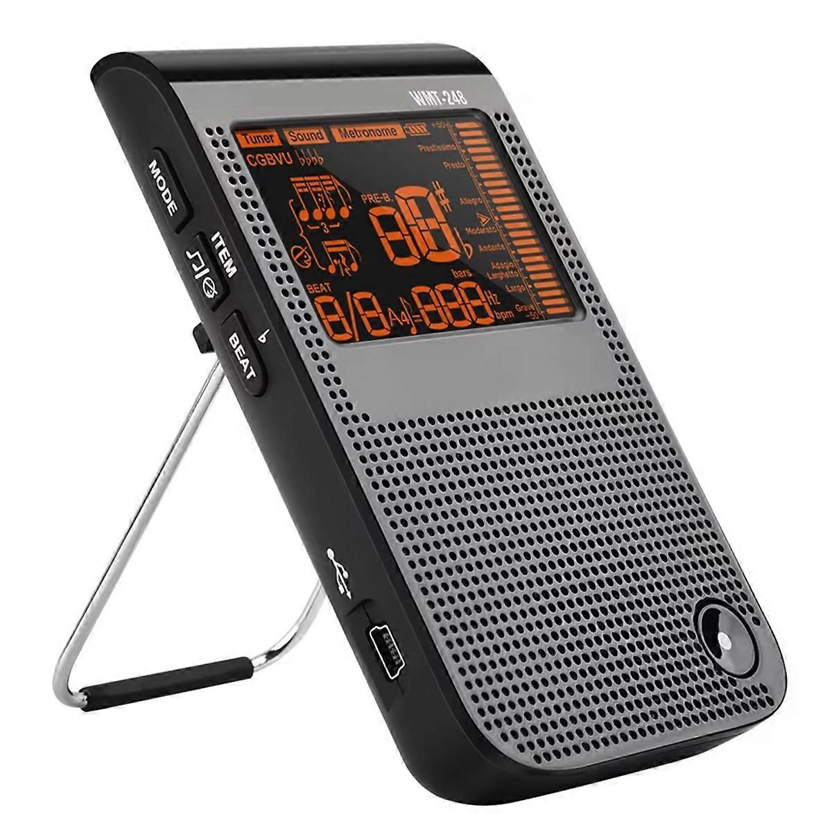 -248 3in1 Tuner Metronome Tone Generator Metronome Tuner Tone Generator Digital Tuner Guitar Clip on LED Display