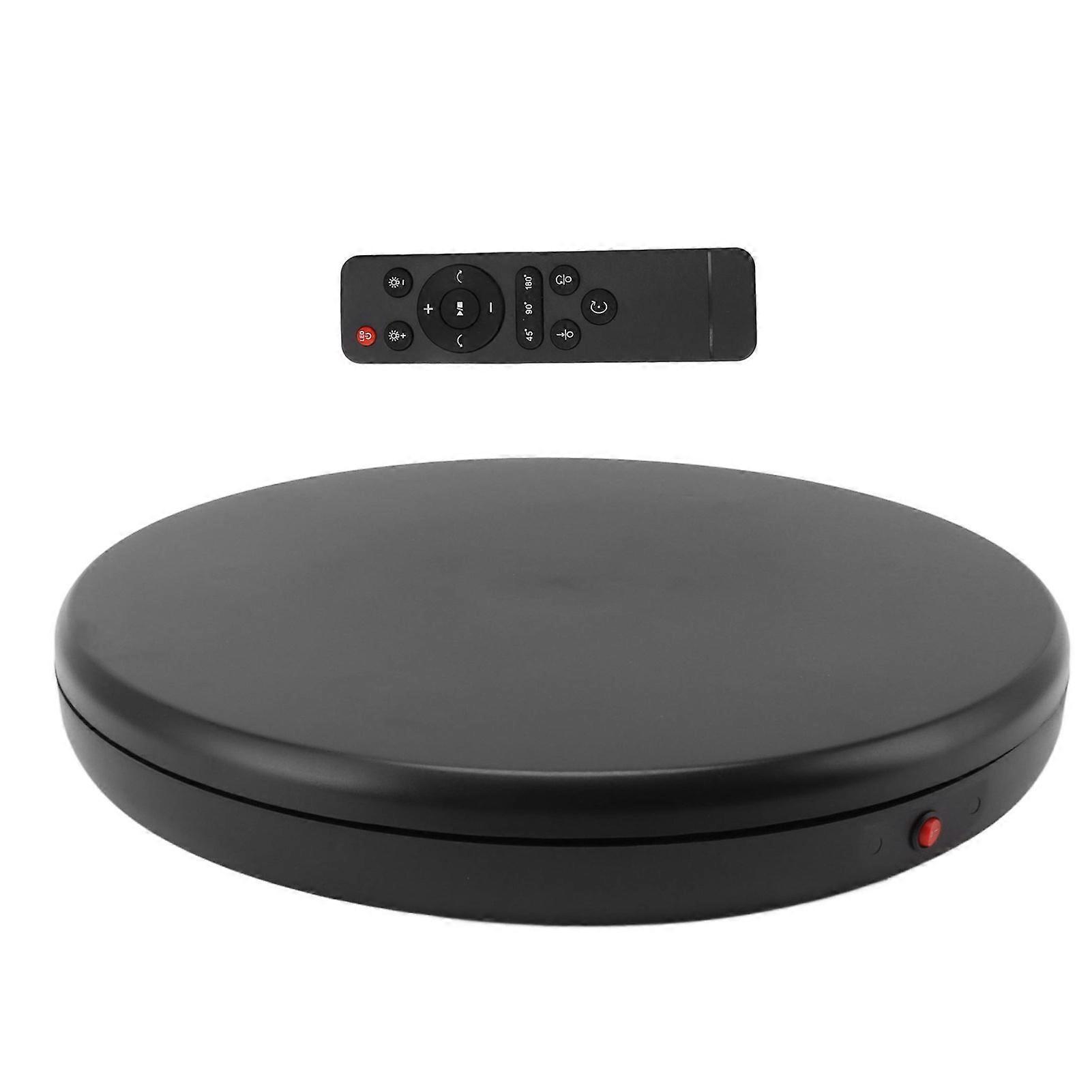 45cm Black Electric Display Turntable Stand 360° Remote Control