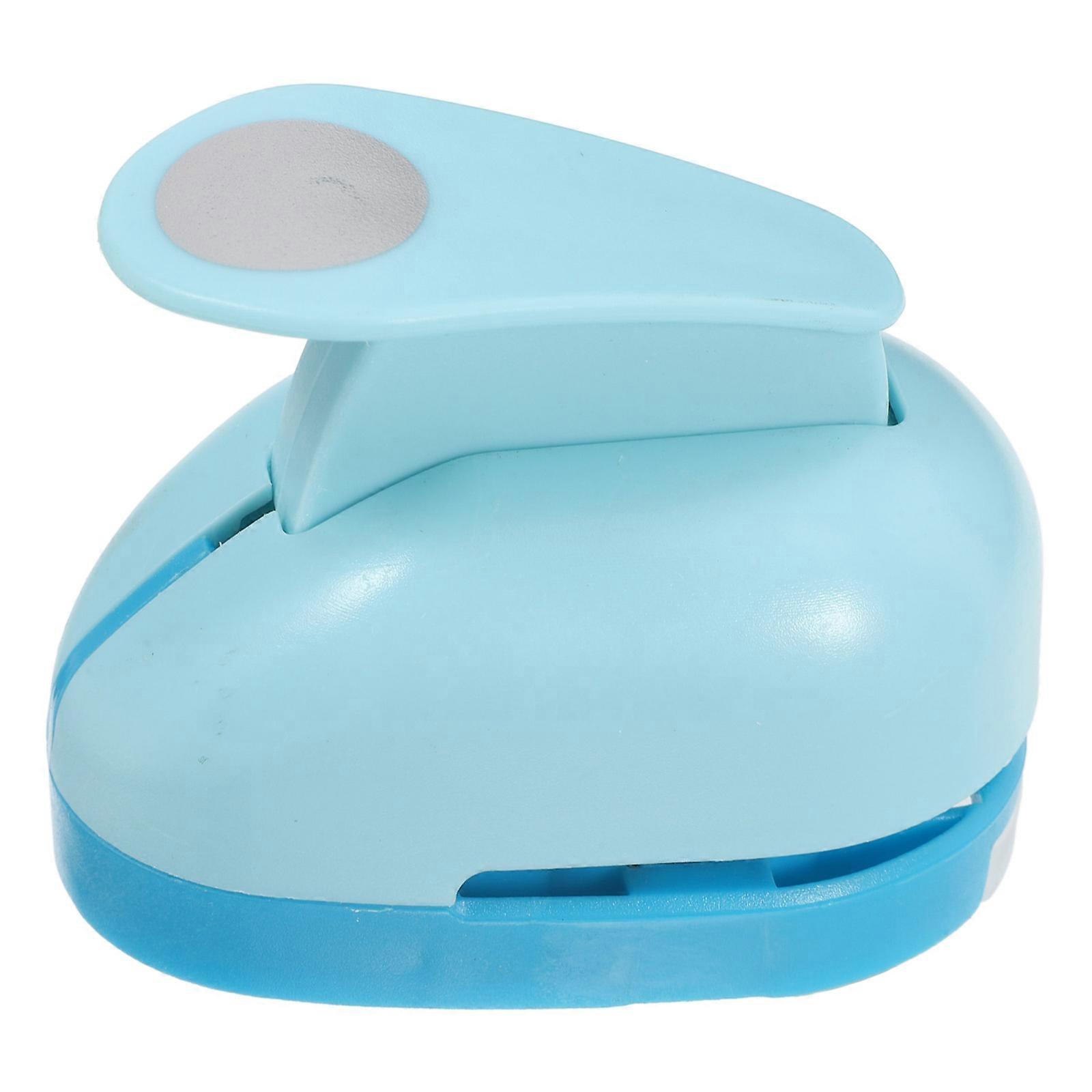 Paper Punches For Crafting Craft Punch Circle Punch Set Diy Projects Card Making Blue 2.8×2.2×1.7in 1Pack