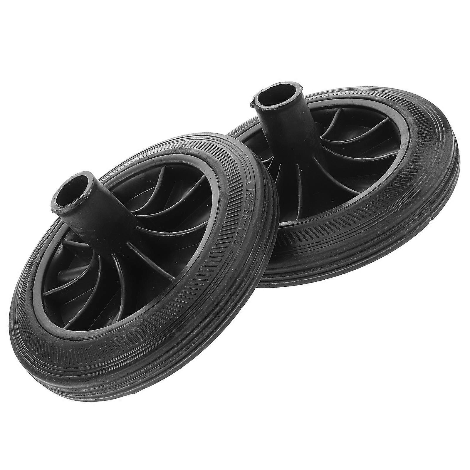Replacement Garbage Can Wheels Corrosion Resistance Round Design 18.50X18.50X8.00CM Durability 2Pcs
