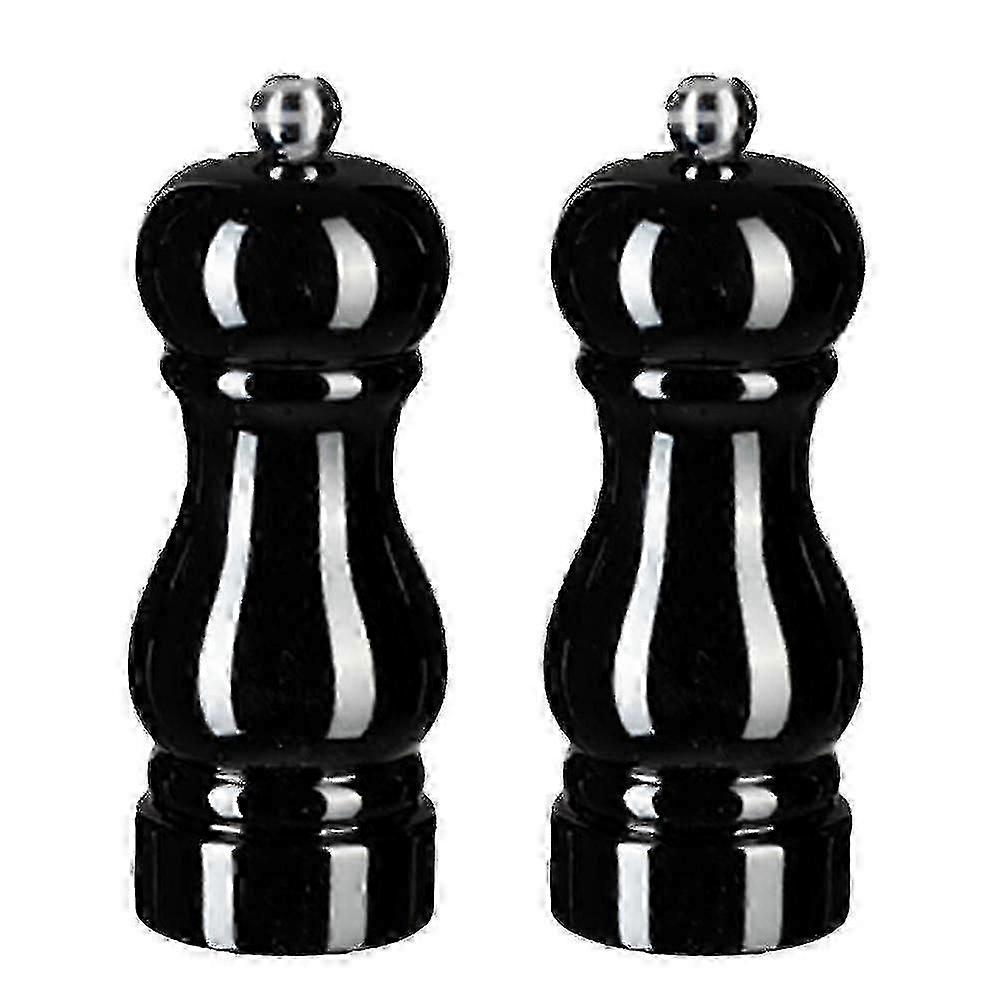 Salt And Pepper Grinder Set,manual Pepper Mills With Adjustable Coarseness, Refillable Spice Grinders P2025032600443