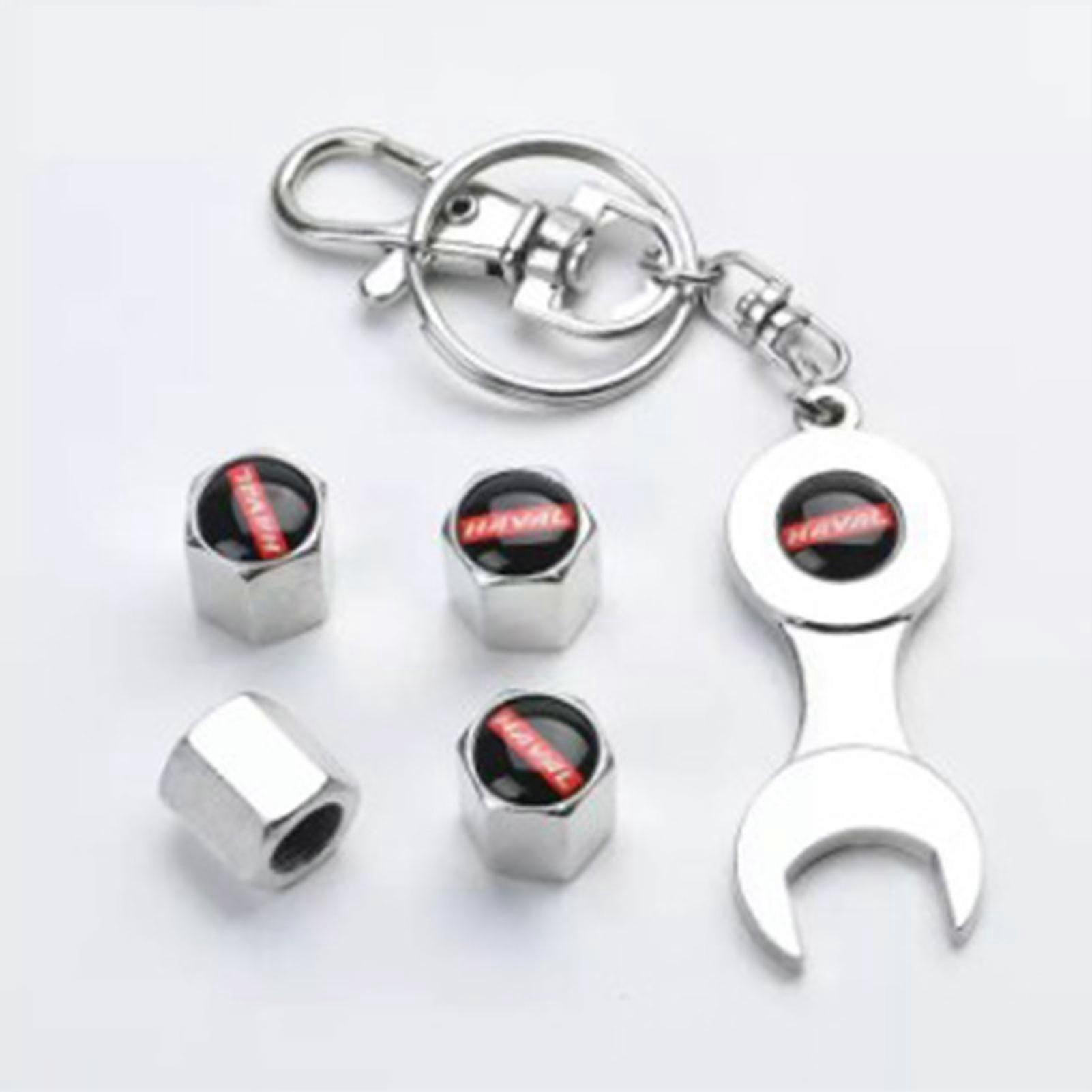 4pcs automotive tire valve caps with skull pattern