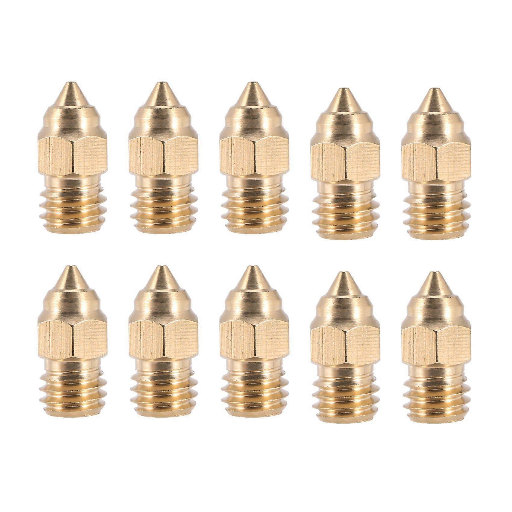 10Pcs -6 SE 0.4MM Nozzle Hotend Nozzles for -10 V2 -6 SE -3 -5 Series 3D Printer Parts