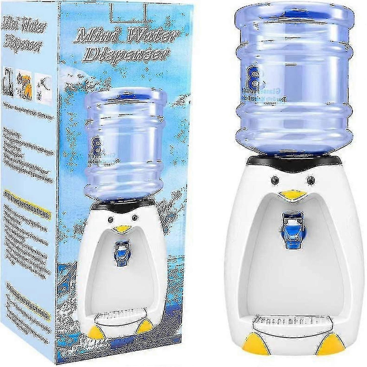 2.25l Mini Penguin Water Dispenser With Water Bucket Drink 8 Water Glasses For Student Dormitory