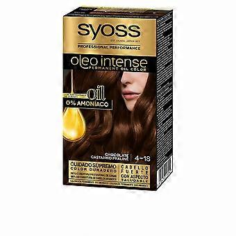 Syoss Oleo Intense Permanent Hårfarve 4-18 Chokolade