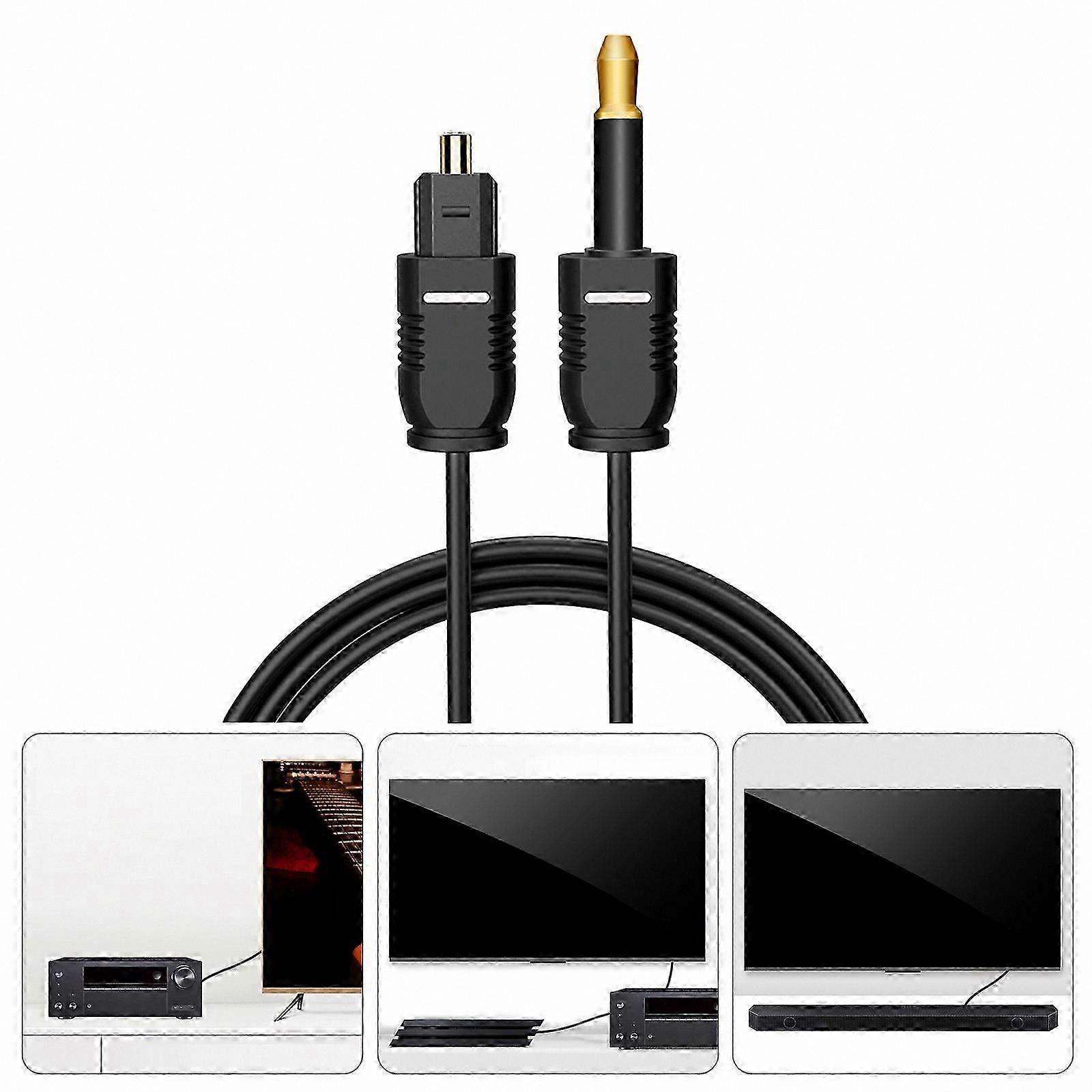 Digital o Converter Adapter - 192KHz Optical to Analog Cord for TV Sound Systems