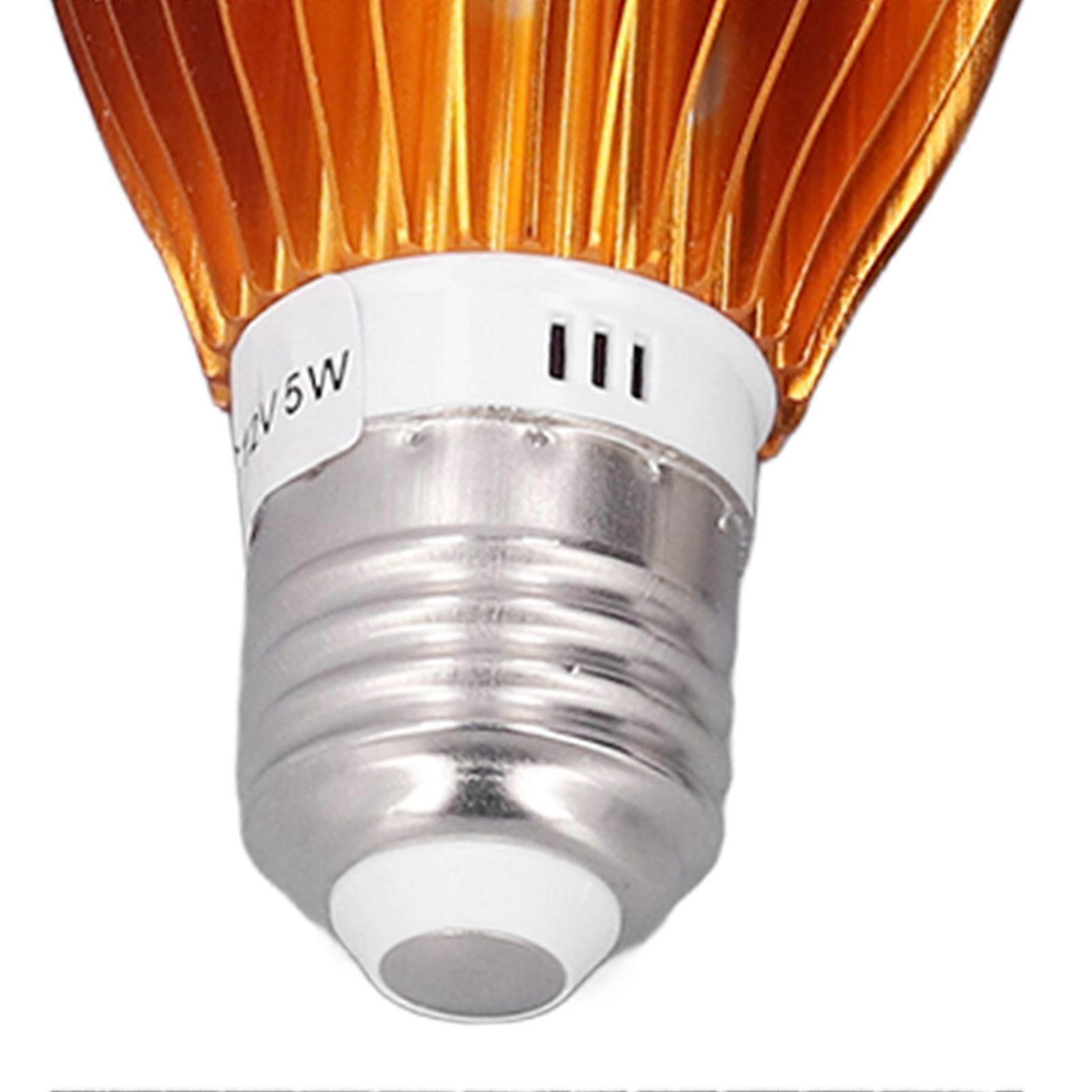 Ampoule LED E27 à boule spirale, lumière blanche solaire pour tente de camping, 12 V, 5 W, avec câble CC de 3 mètres