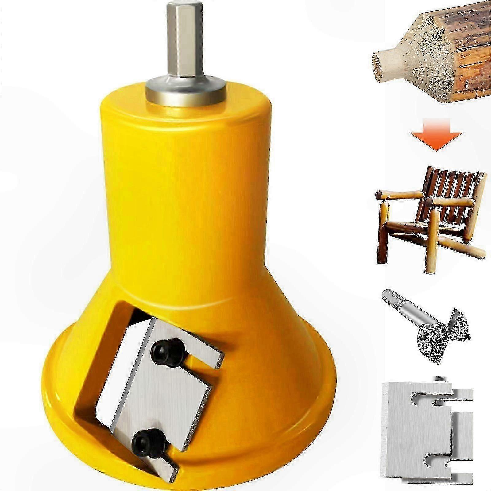 1.5" Tenon Cutter for Log Furniture, Aluminum-Steel Build with Dual Blades, Great for UK DIY