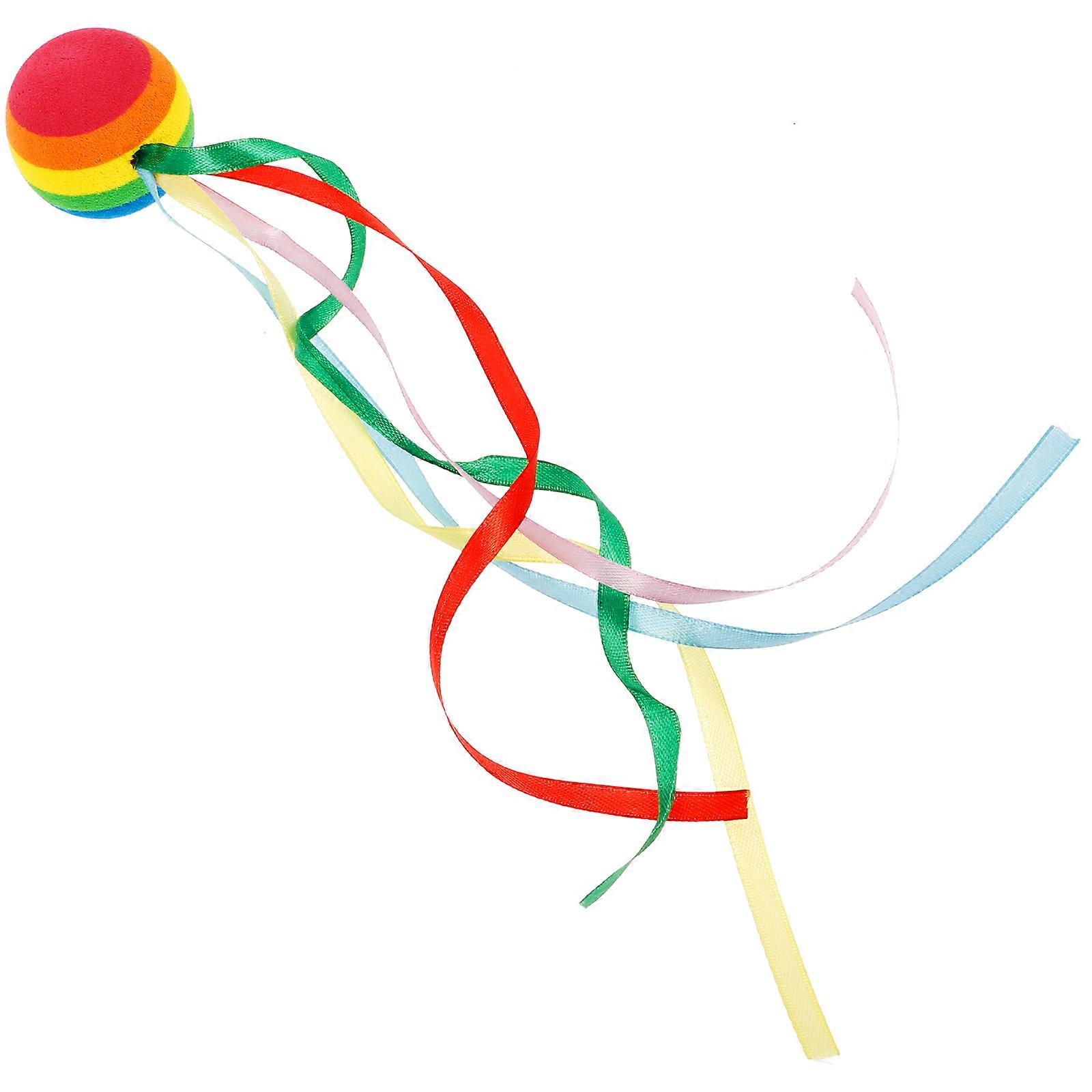 Vehicle Antenna Rainbow Ball for Car 3Pcs Decorative Ball with Ribbon