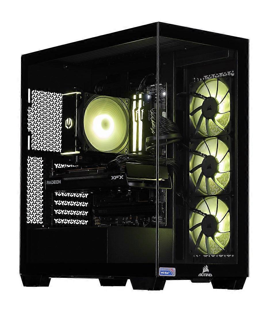 Actina 5901443413820 Pc Amd Ryzen™ 5 7500F 32 Gb Ddr5-sdram 1 Tb Ssd Amd Radeon Rx 7700 Xt Midi Tower Μαύρο
