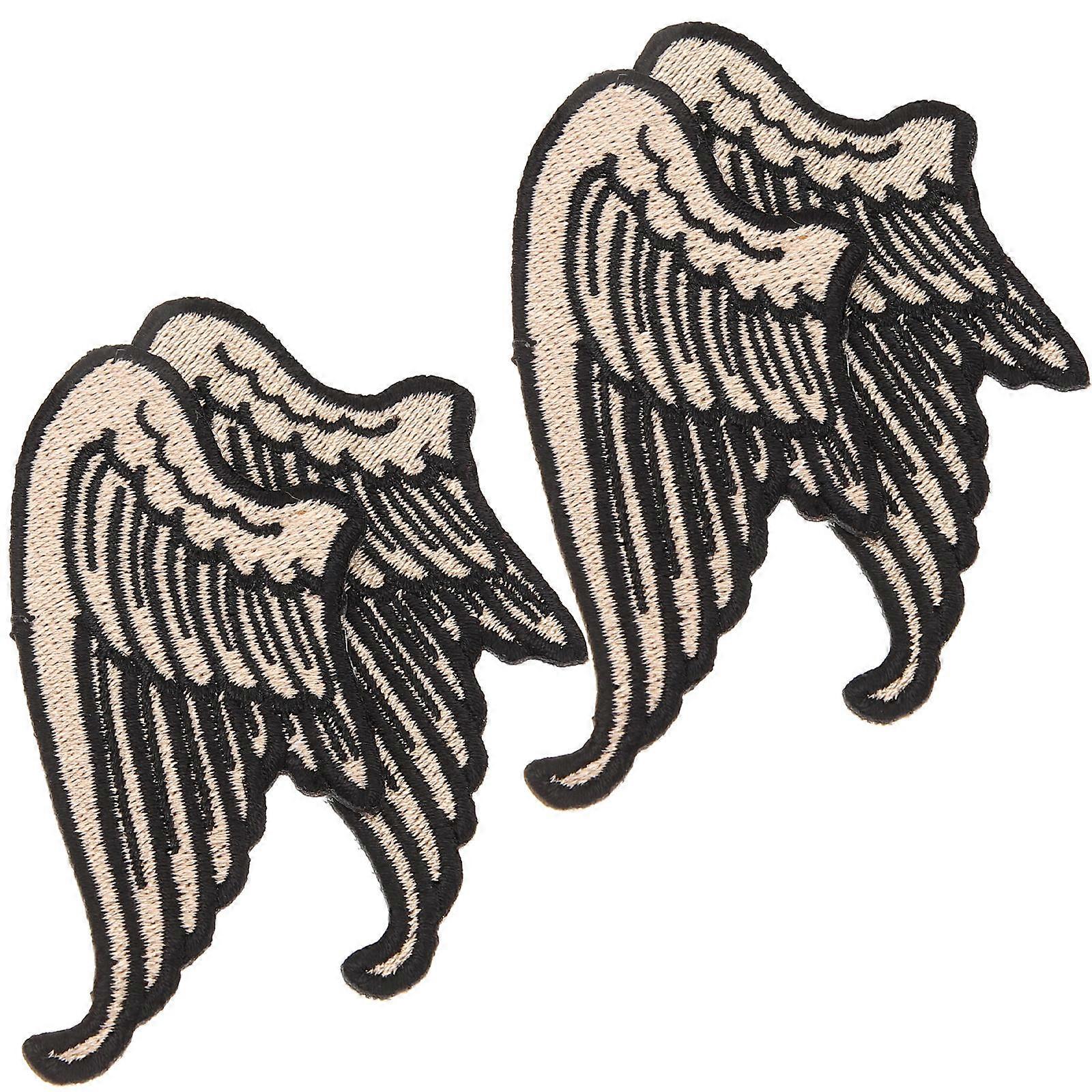 Patches for Jackets Wing Embroidered Patch Sewing 10Pairs Assorted Color