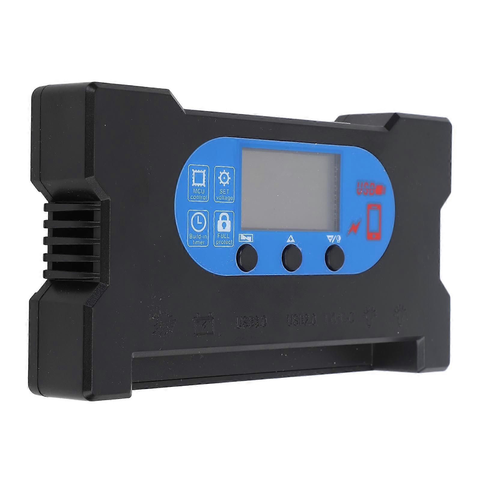 Solar Controller 10A HD Display Dual USB Type-C Fast Charging