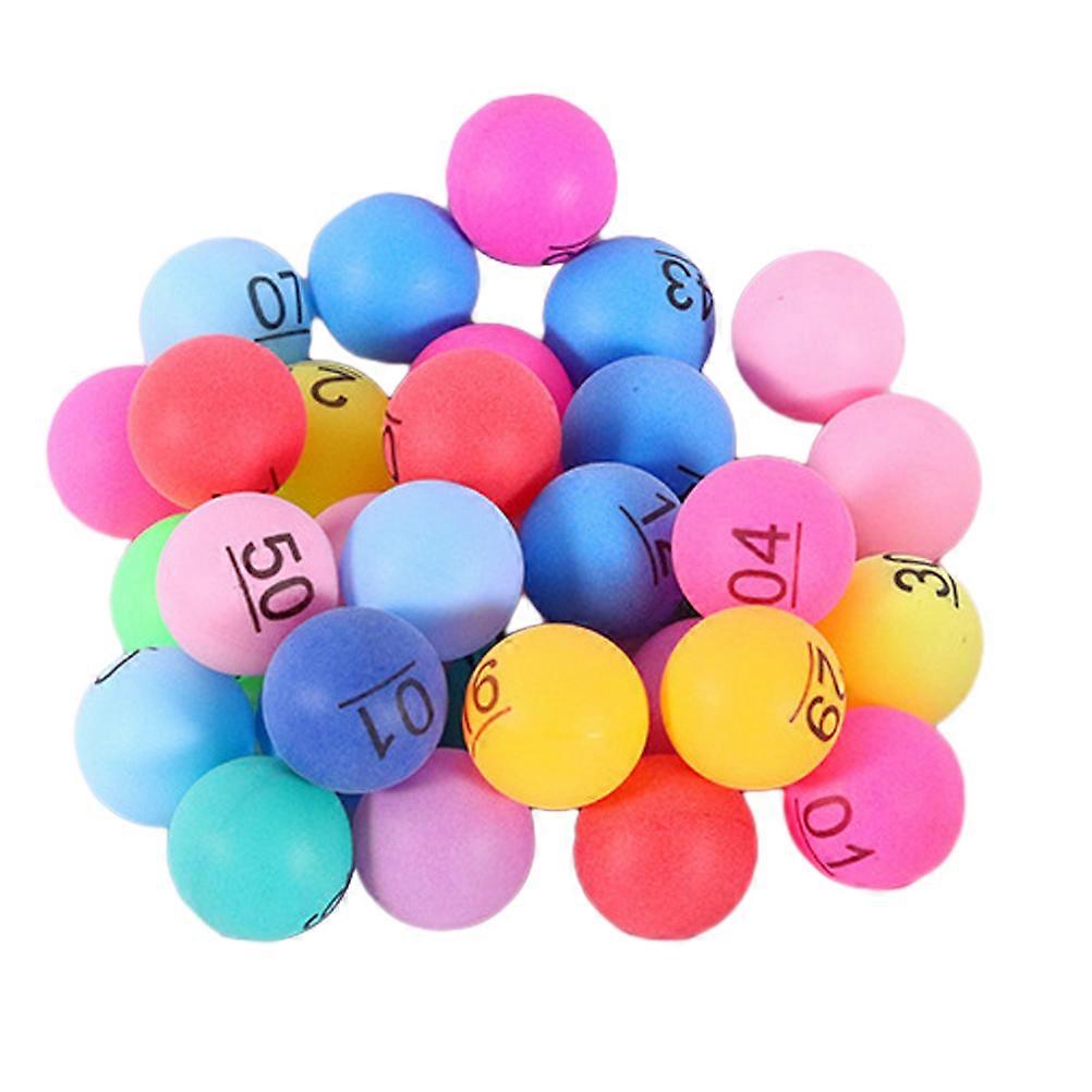 Plastic Numbered Party Game Balls for Use with 30Pcs Colorful Balls