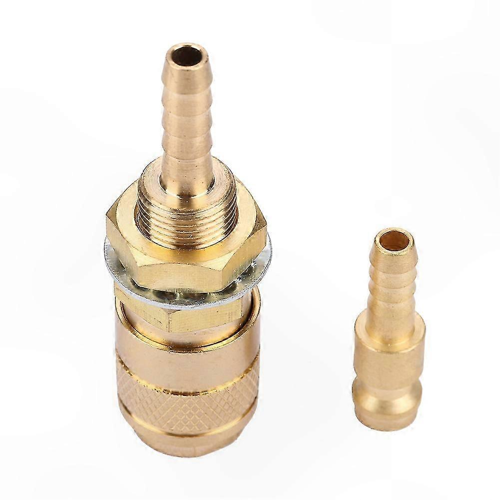 Quick Connect Fitting for MIG TIG Welding Torch with Gold Plating