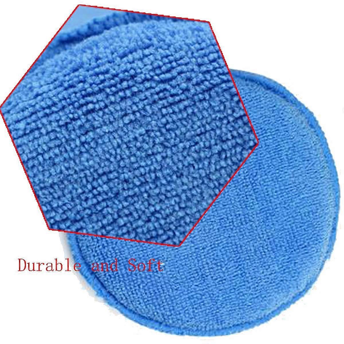 Polish Wax Sponge Waxing Applicator Pads for Car Use 10Pcs Blue