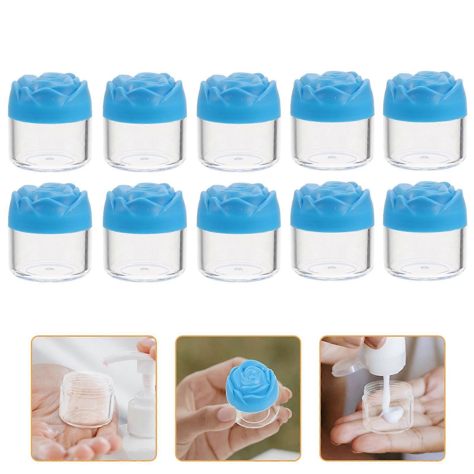 Cream Containers Rose Flower Shape Facial Cream Jar for Storage 36Pcs