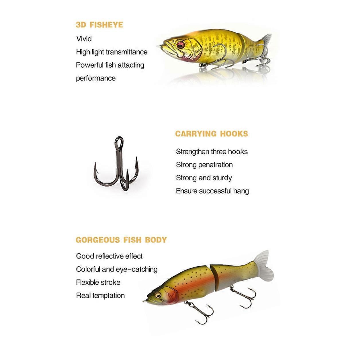 Slow Floating Bait Swimming Bait Joint Swing Bait C