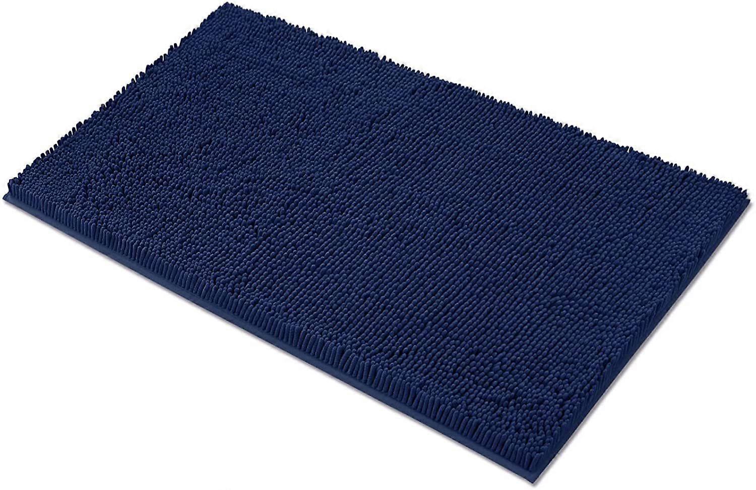 Machine Washable, 53x87 cm Navy Blue
