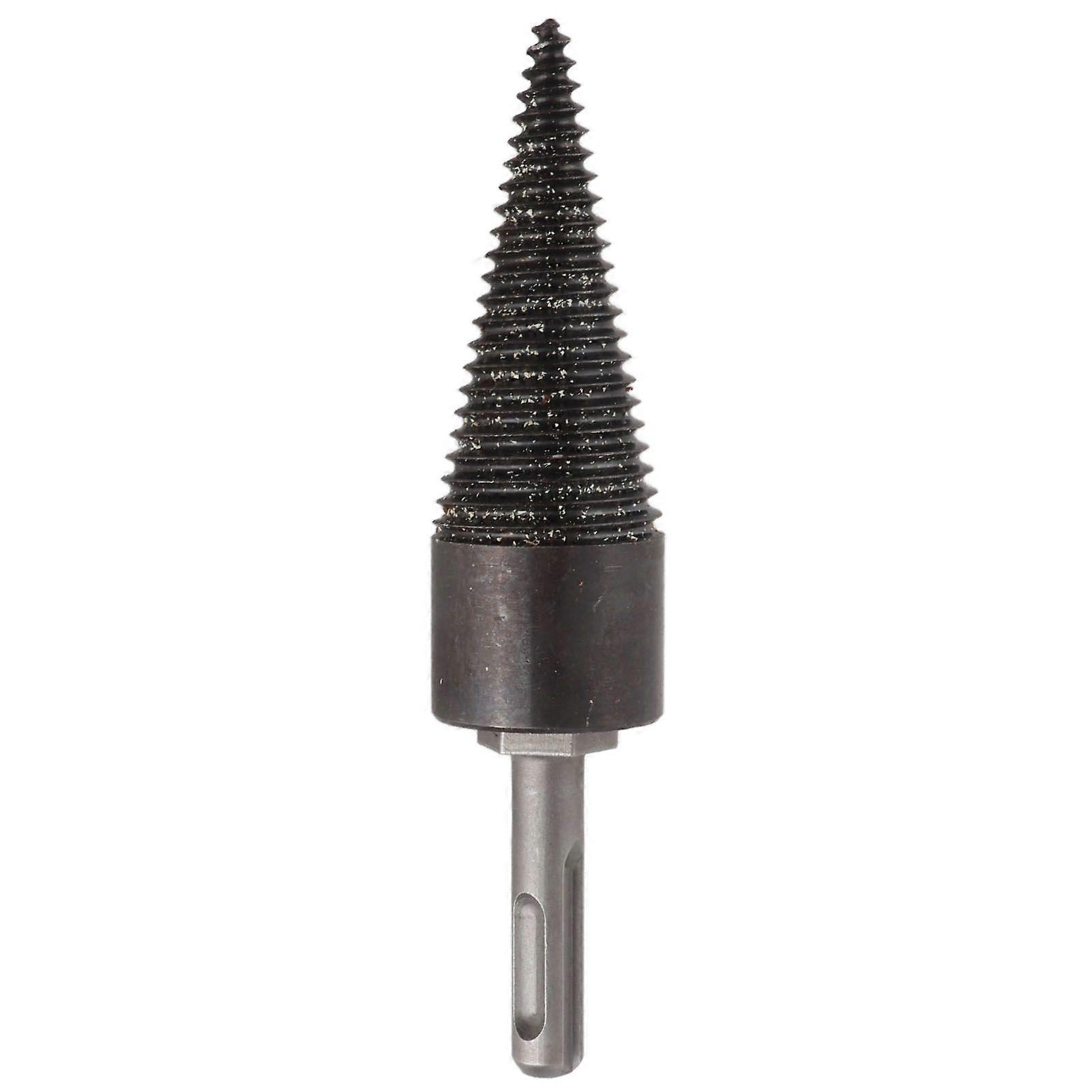 Wood Splitter Drill High Carbon Steel Firewood Splitting Log Bit for Household Round Shank