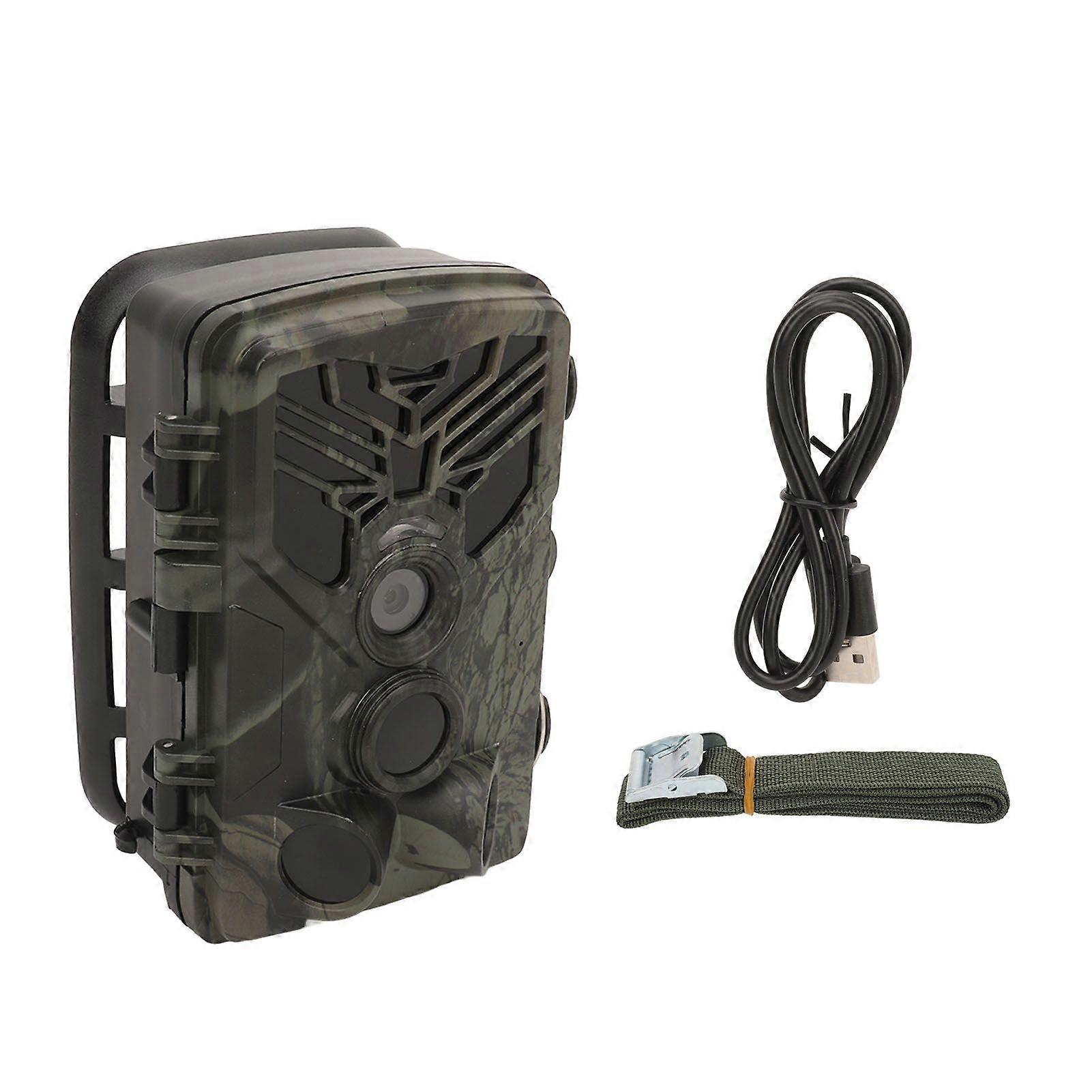 Trail Camera Game Camera HD PIR 24MP 2.7K 0.2S Trigger Motion Activated IP66 Waterproof Night Vision Hunting Camera for Wildlife