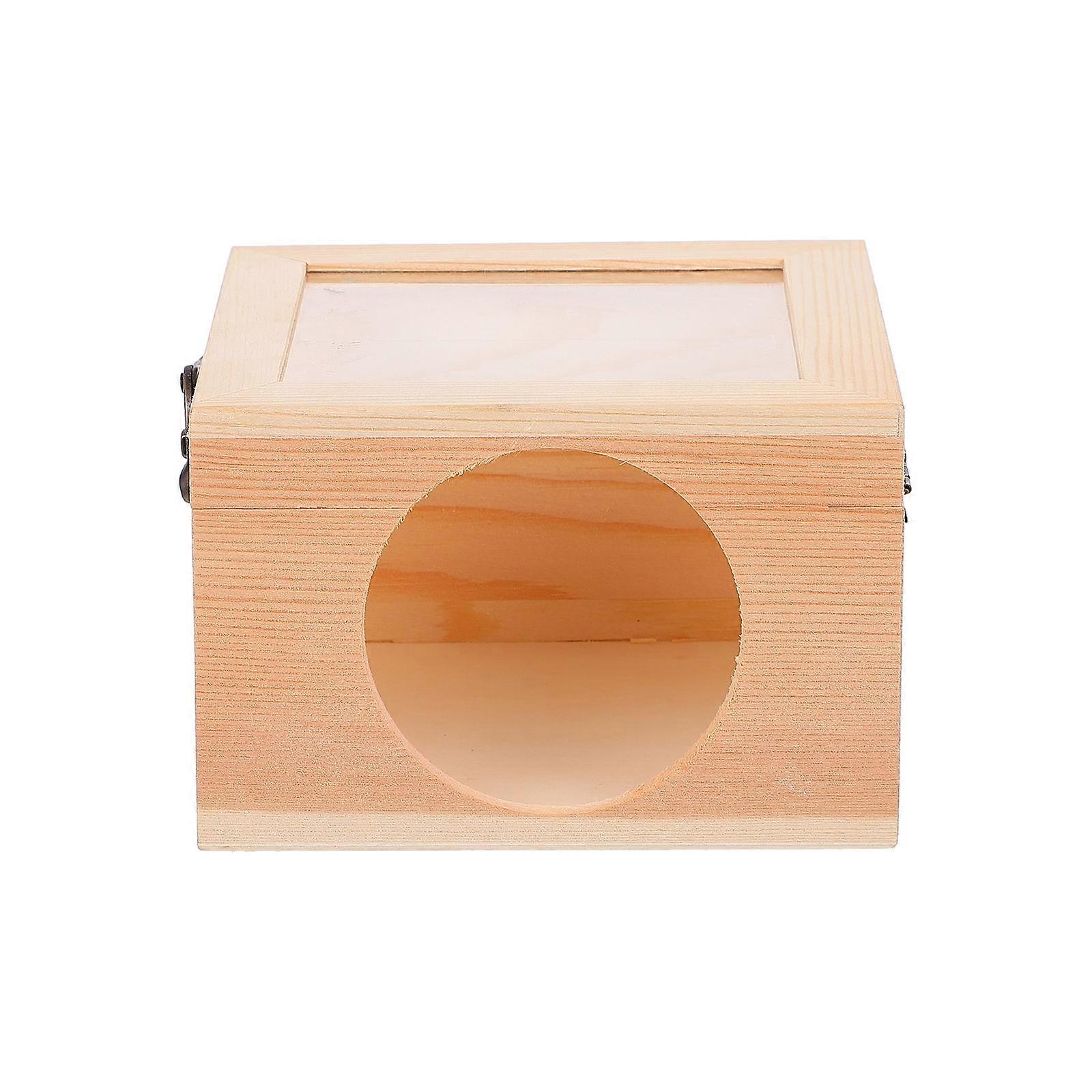 Hamster Shelter Wooden House for Pet Use Durable Sleeping Nest