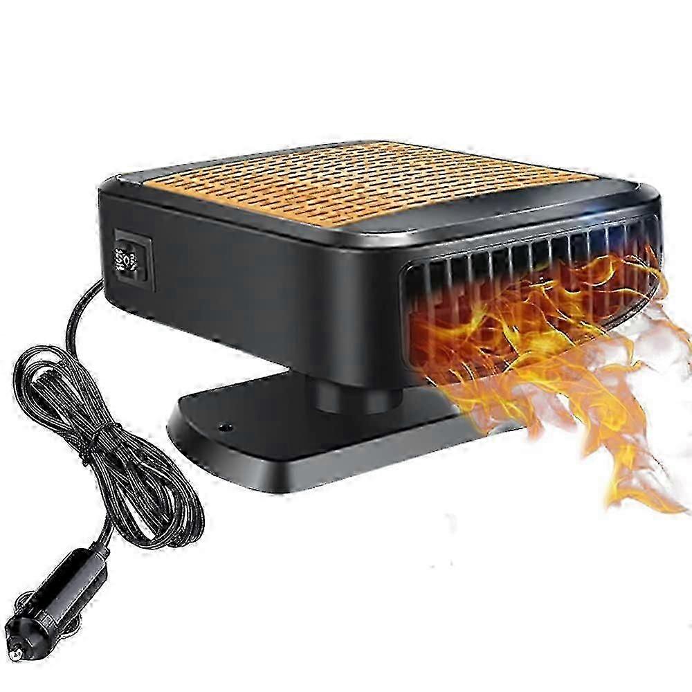 12V Car Heater, 2 in 1 Heating and Cooling Fan, Portable Electric Fan Fit For Use in Vehicles