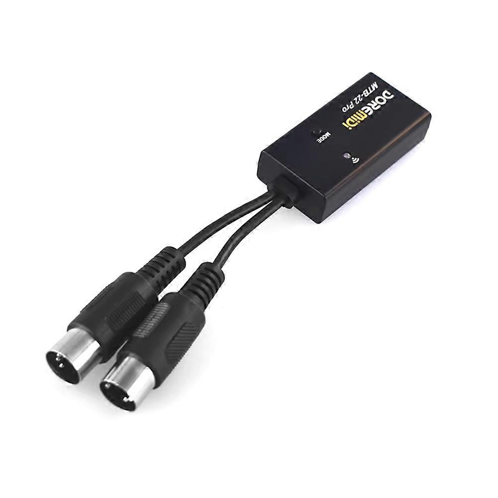 DOREMiDi Wireless BT 5.0 MIDI Adapter for Digital Pianos Electronic Keyboards - 5Pin Anti-Interference High Compatibility