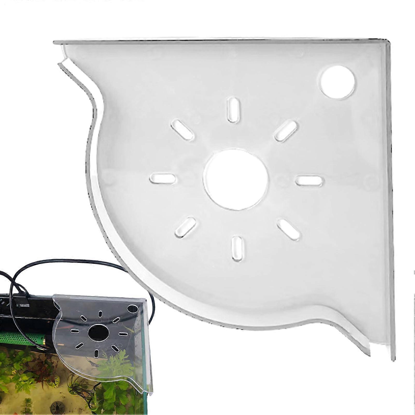 Aquarium Plant Holder, Triangle Corner Shelf, White Modular Rack Organizer For Scrapers And LEDs, Propagation Planters