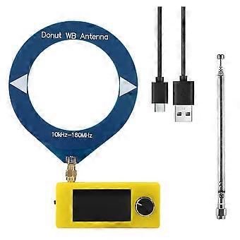 SI4732 Mini Radio Ontvanger + 2 Type Antenne 10-180Mhz Draagbaar 1,9 inch Display Kortegolf Radio FM / AM / L