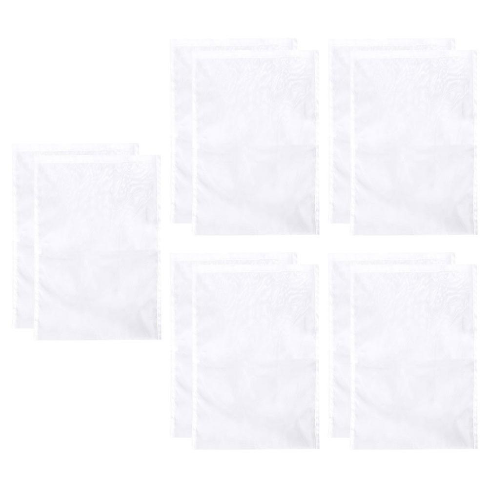 Reusable Nylon Food Strainer Bags 10Pcs Rectangular Shape Ideal For Beverage Preparation Simple Design