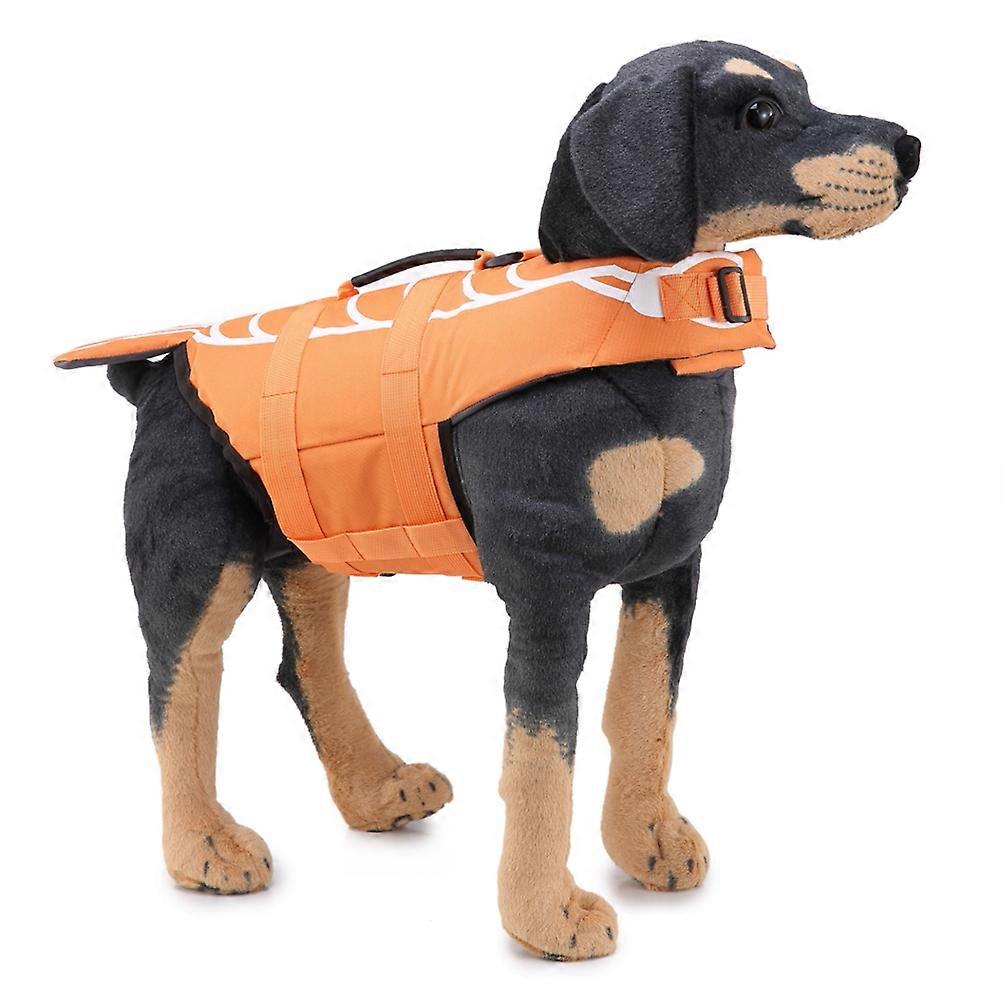 Dog Floating Vest Puppy Life Vest For Swimming Comfortable Texture Adjustable Orange S 1Pack