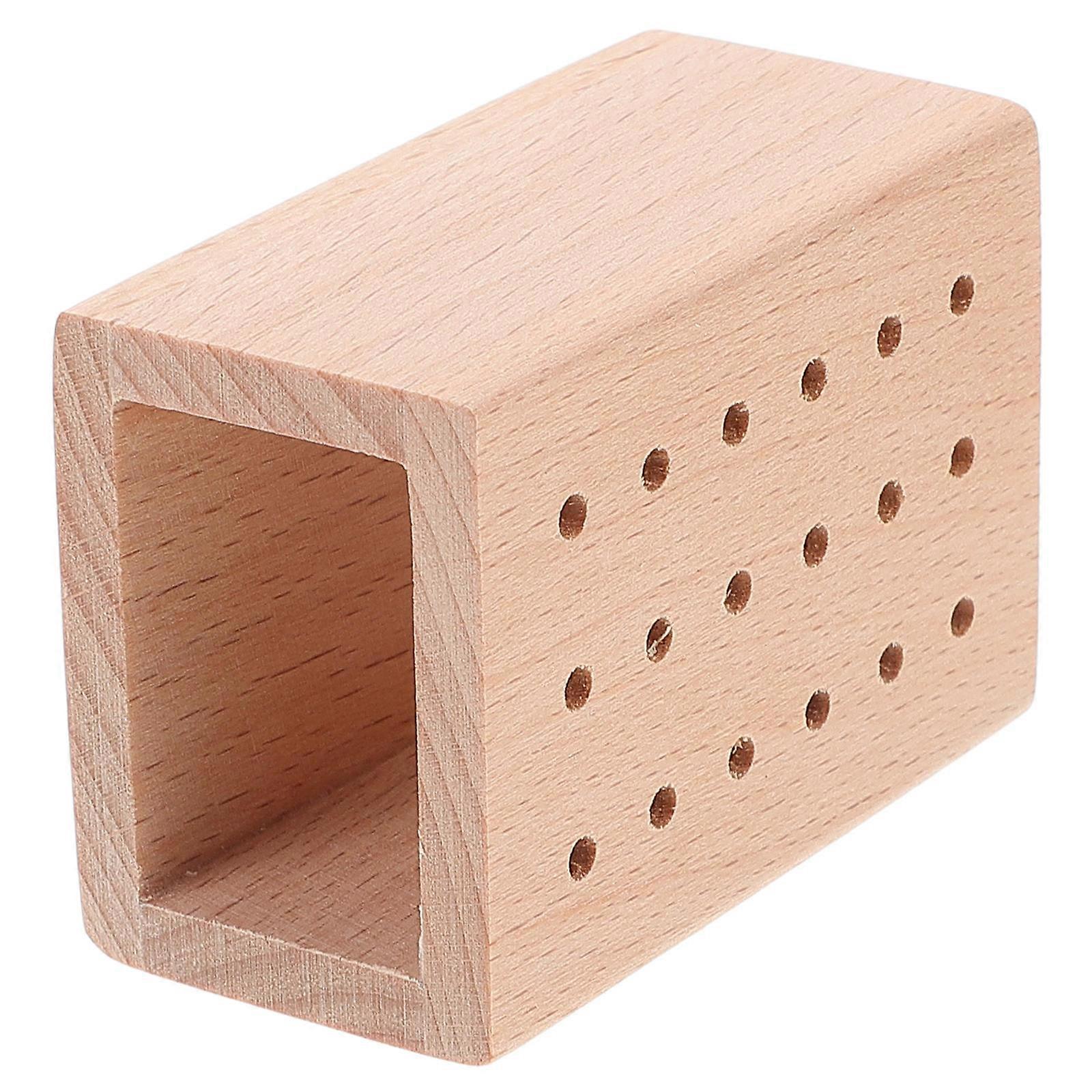 Wooden Tool Holder for Nail Salon Bit Storage and Organization 4Pcs