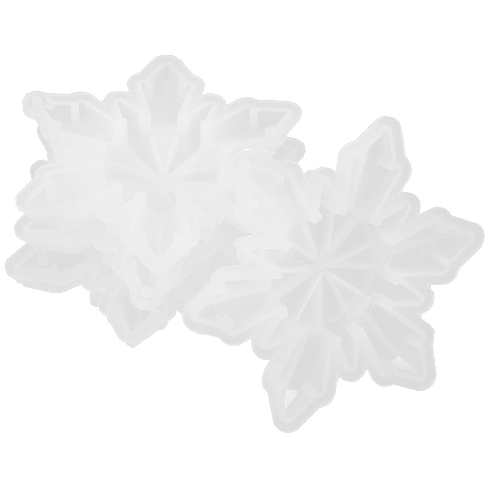 Silicone Snowflake Mold for DIY Use 4Pcs Flexible Casting Mold