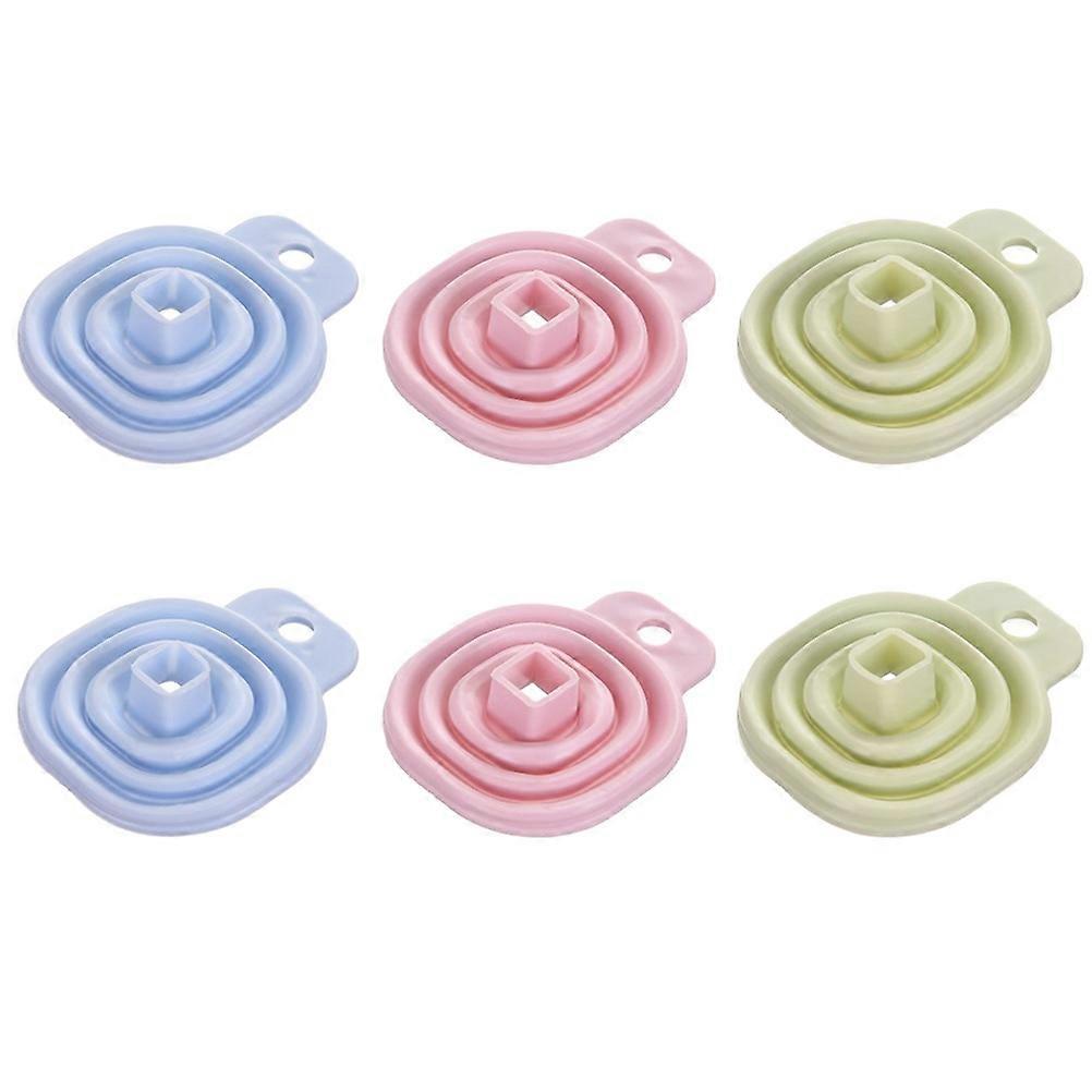Silicone Funnel For Kitchen And Home Oil Filtering And Liquid Transferring With Telescopic Design 12Pcs
