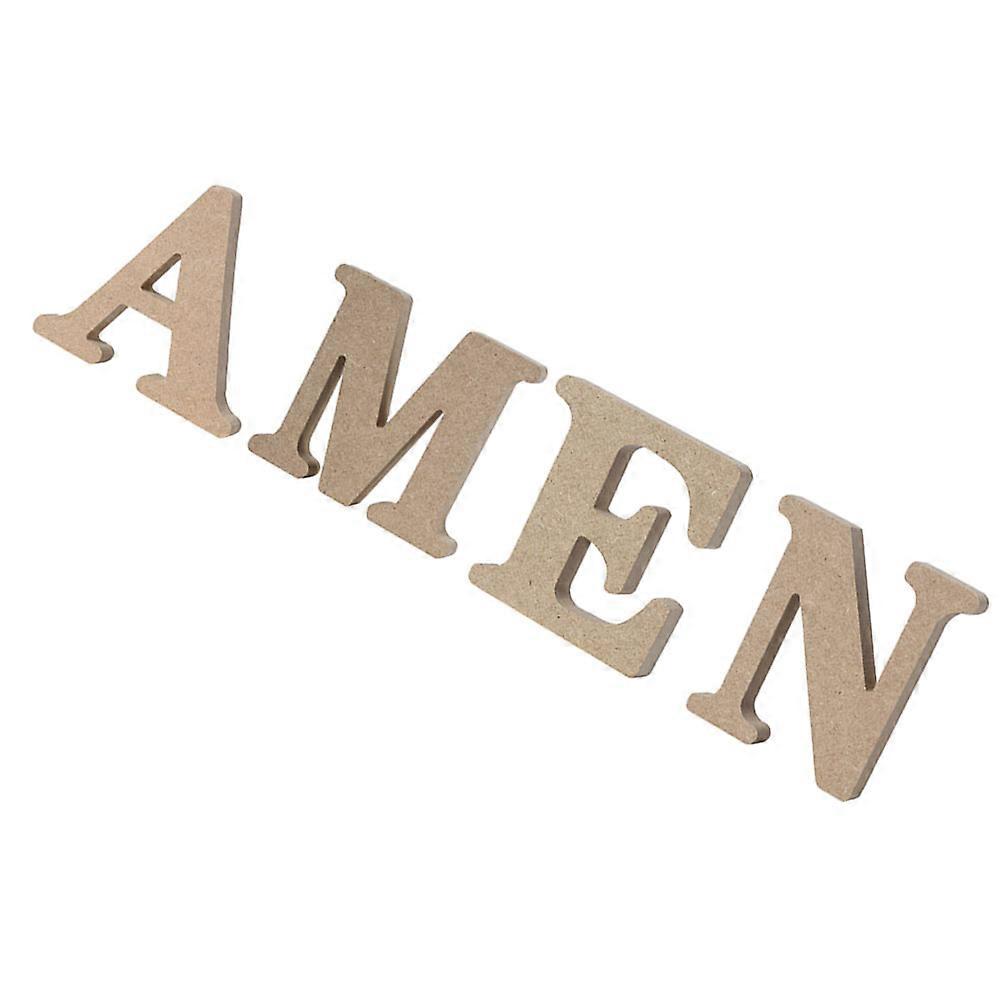 2 Sets Alphabet Listing Ornaments Wall Decor Photo Taking Props Indoor Party Khaki Decorative Pendant