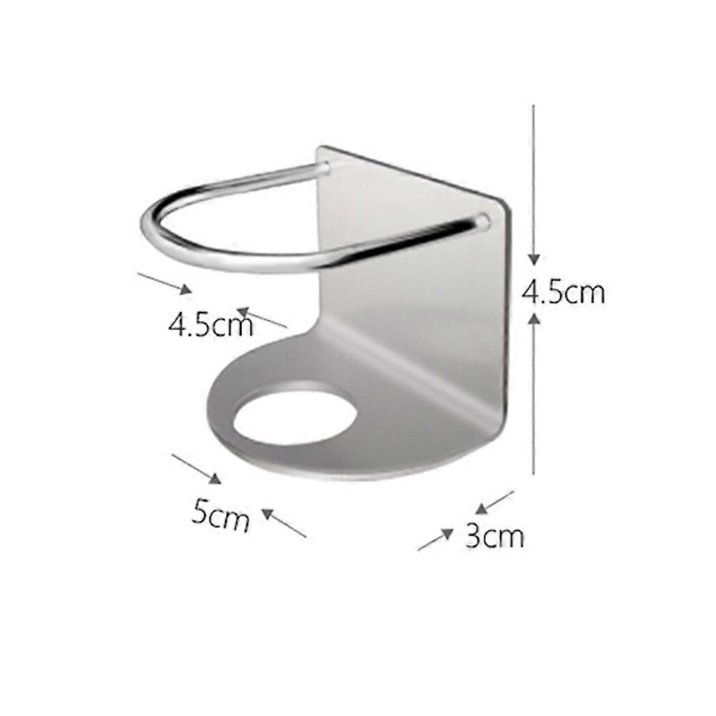 Toothpaste Wall Rack 304 Stainless Steel Toothpaste Rack for Home Bathroom Silver Wall Mounted Space Saving 2Pcs