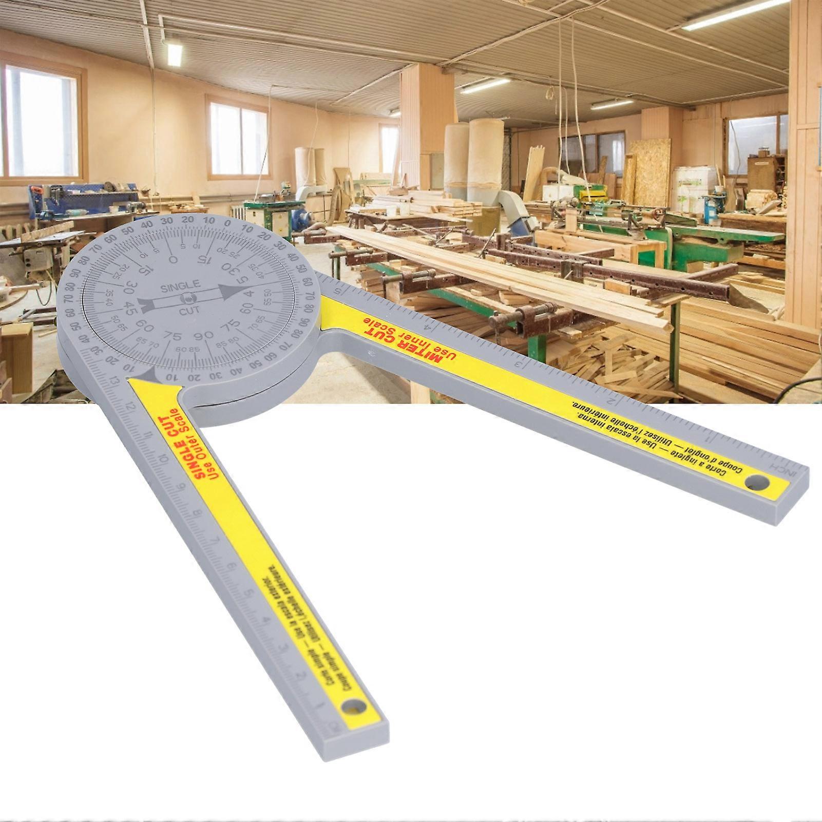 360° Miter Saw Protractor Angle Finder Gauge for Carpenters