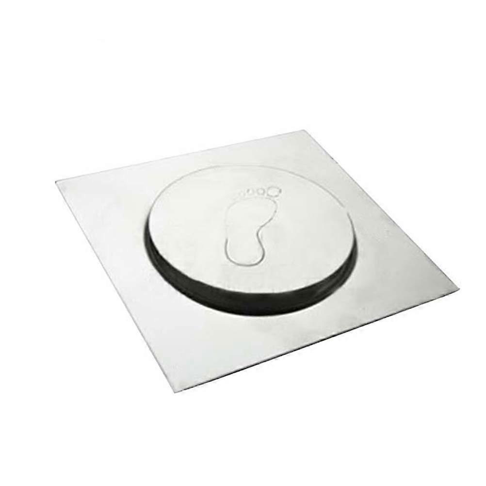 Tile Shower Drain Square 10X10 cm For Garage Deodorant Silver 1Pcs