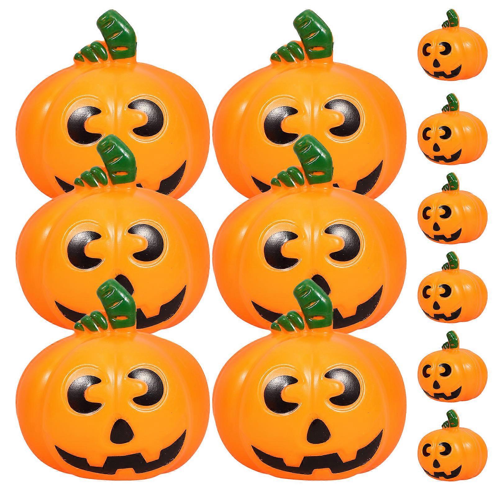 Halloween Table Centerpiece Plastic Mini Pumpkin Decorations for 24Pcs