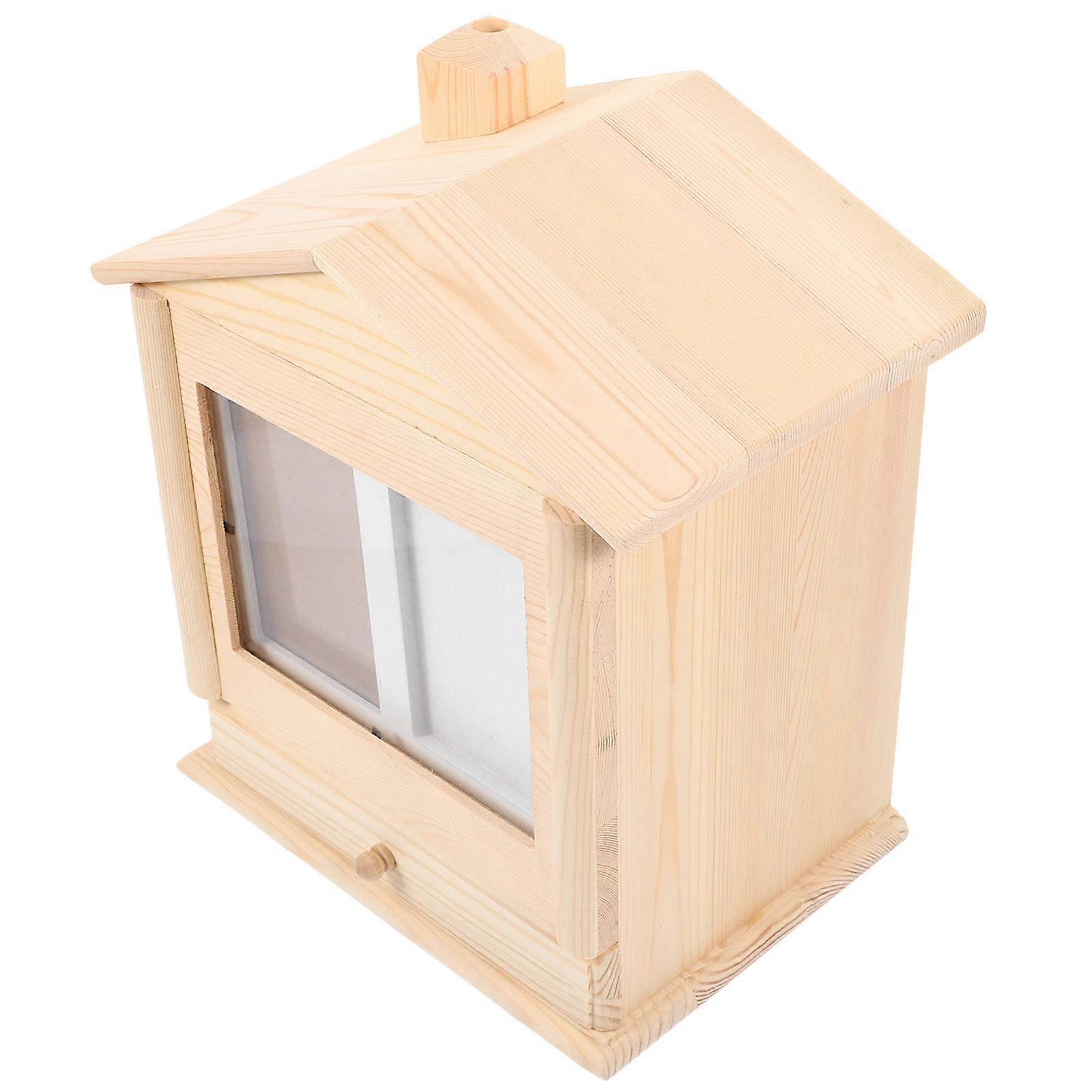 Wooden Pet Ashes Keepsake Box for Memorial Use 2Pcs