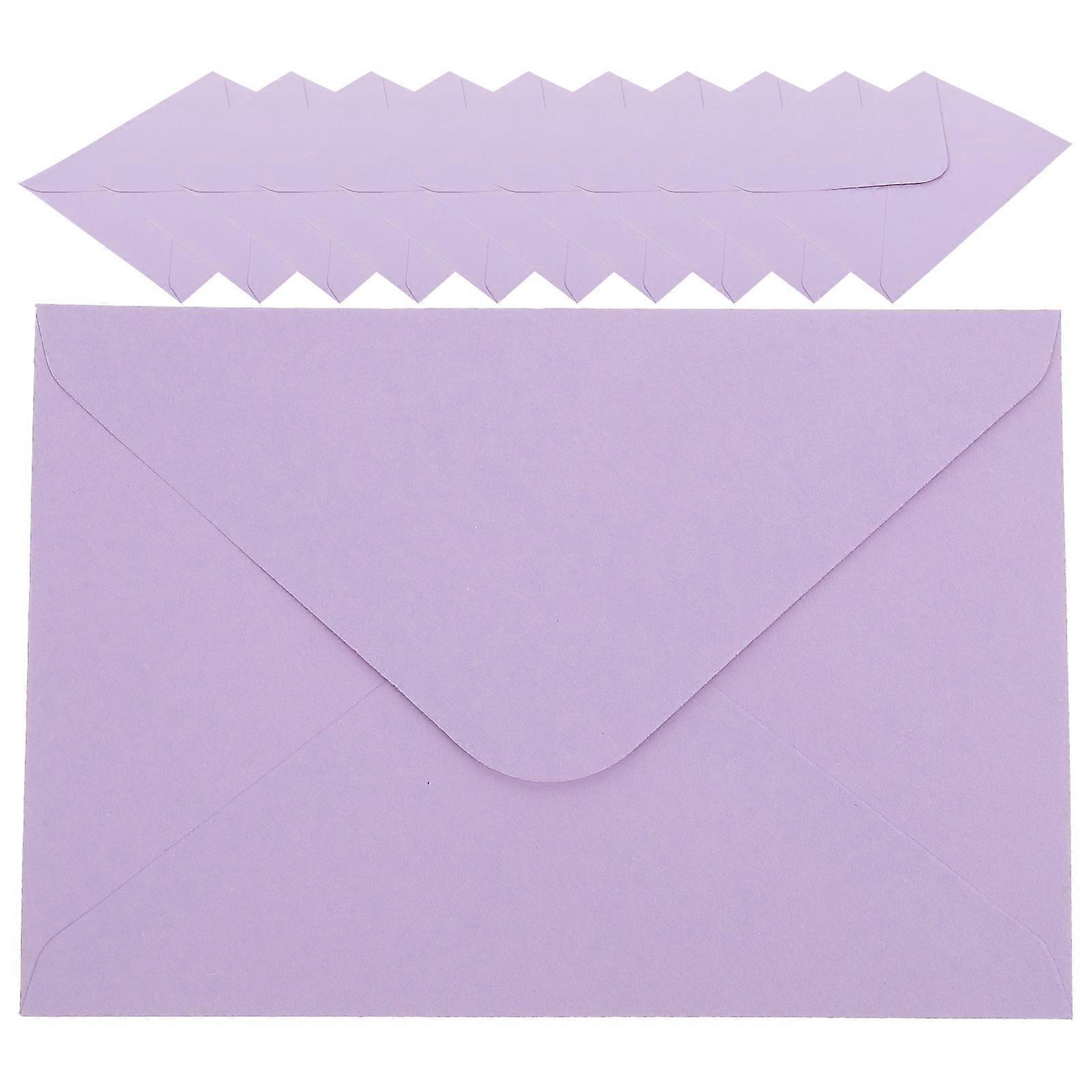 Lavender Wedding Letter Envelopes for Invitation 250Pcs Practical Paper Envelopes
