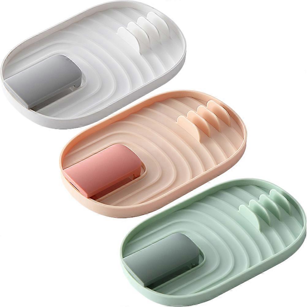 6Pcs Pot Lid Holder Kitchen Counter Spoon Rest Assorted Colors