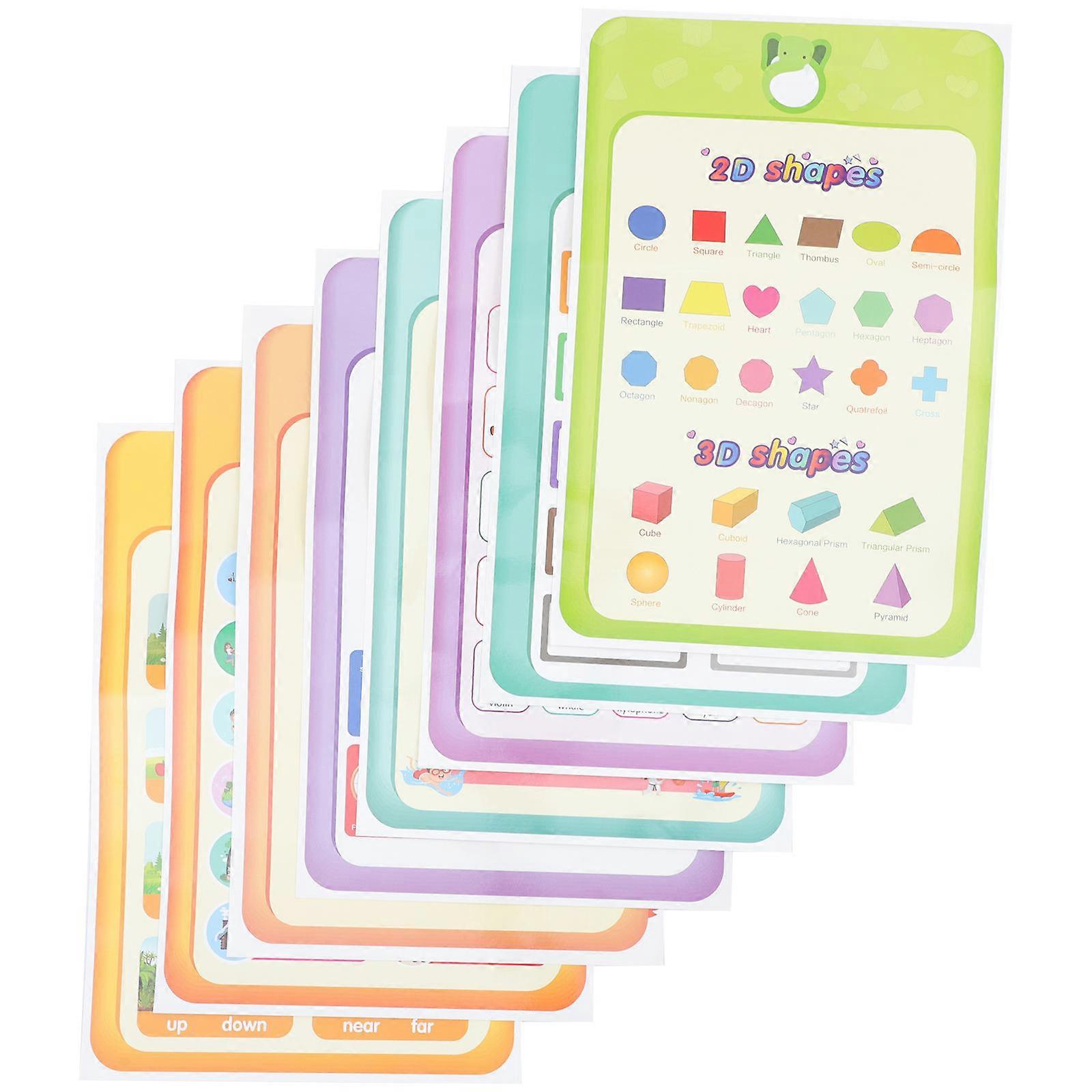 Cartoon Decorative Posters Early Education Wall Charts for 36 Sheets