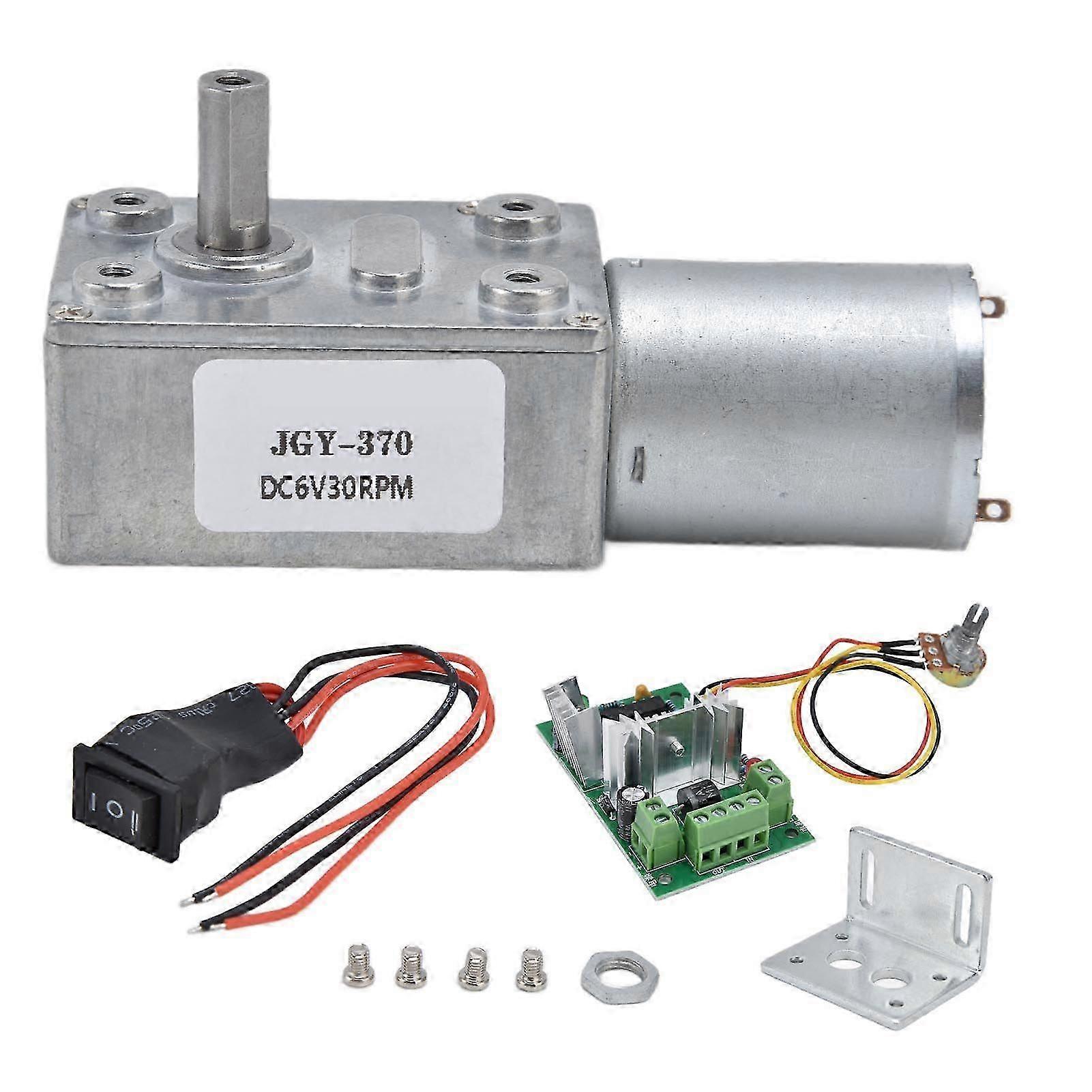 High quality  JGY370 micro DC reduction motor worm gear motor low speed motor 6V